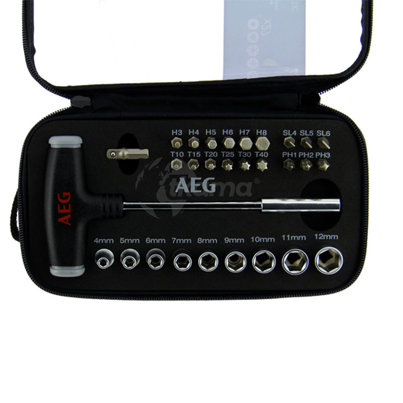 3221320050699.jpg Estuche de 27 piezas Llave en T y Boquillas - Imagen 1