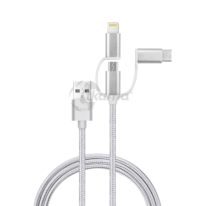 3221325402066.jpg Cable Micro USB con 3 Conectores - Imagen 1