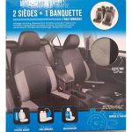 Funda Asientos Delanteros Negro/Gris Talla S