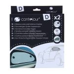 Juego de 2 Parasoles Laterales Perfilados 65x38 cm - Imagen 3