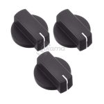 Thetford spares kit - straight knob - black (3 pc)