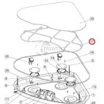 Thetford spares kit - support. pan. tri cr. chrome