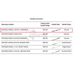 Thetford spares kit- handle. alps 30-. chromeox. 390mm ctrs
