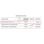 Thetford spares kit- handle.t-bar 12mm --ss 495ctrs