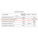 Thetford spares kit- handle alps 30- brushed inox 390 ctrs - Imagen 2