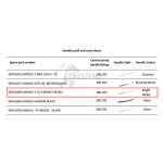 Thetford spares kit- handle v cut bright nickel 390mm ctrs - Imagen 2