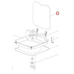 Thetford spares kit.glass lid. cr bowl rect. bk - Imagen 2