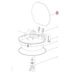 Thetford spares kit.glass lid. round bowl. bk - Imagen 2