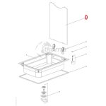 Thetford spares kit.glass lid.linear bowl.hinged s/side.sbk - Imagen 2