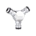 Conector de 3 vías metal-jet de Claber