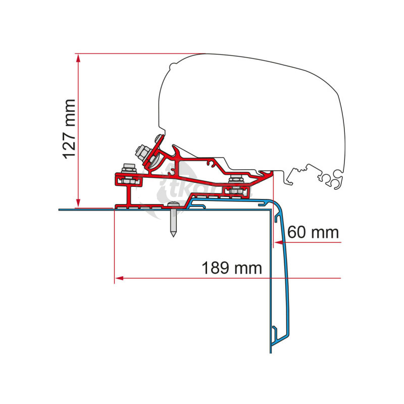 8004815422349.jpg Adaptador toldo de Fiamma Rapido C Line 425 - Imagen 1