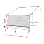 Panel frontal Sun View XL 325 gris claro y oscuro de Fiamma - Imagen 6