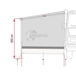 Panel lateral Sun View Side F80L de Fiamma - Imagen 3