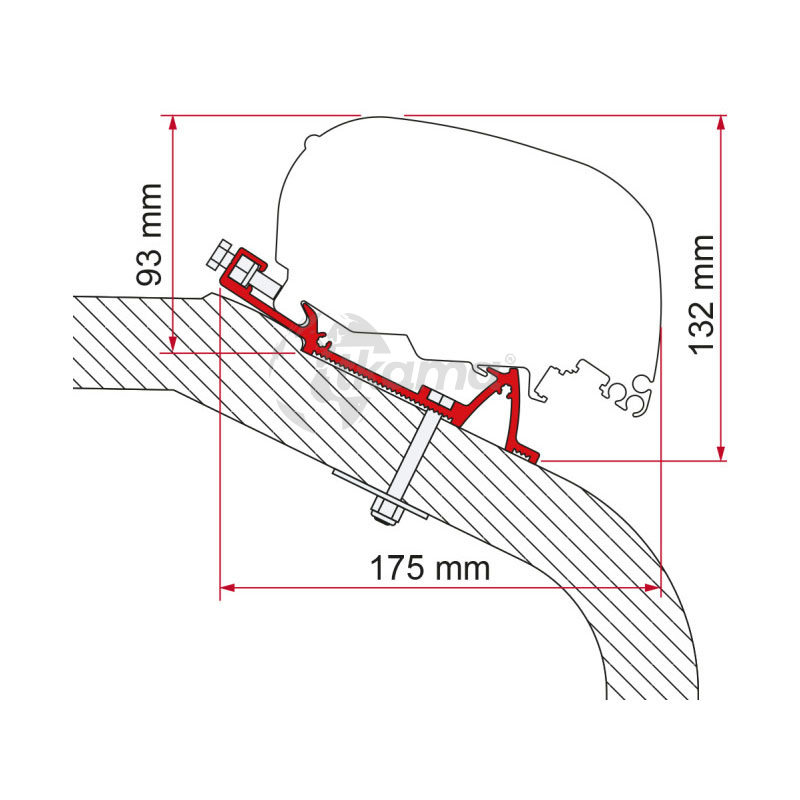 8004815424237.jpg Adaptador toldo de Fiamma LMC Tec 550 - Imagen 1