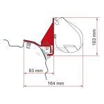 Kit adaptador toldo de Fiamma VW T5/T6 Multirail Reimo F35