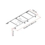 Barra para portaequipaje Roof Rail Ducato H3 RHD de Fiamma - Imagen 2