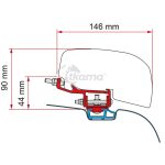 Kit adaptador toldo de Fiamma VW T5/T6 Rail Deep Black with Rail equipped as standard