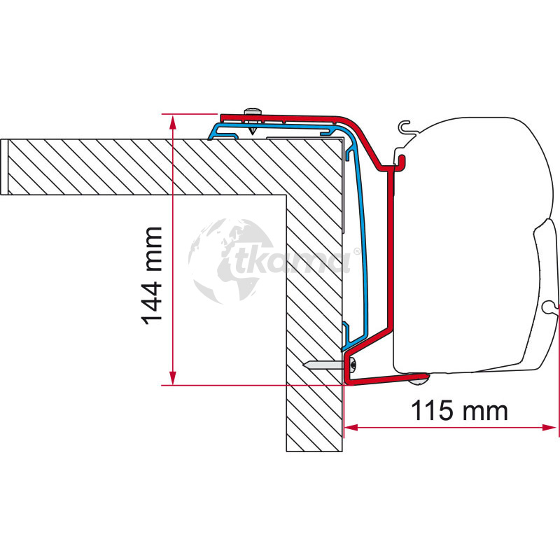 8004815453381.jpg Adaptador toldo de Fiamma Rapido 400 Serie 606F > 2024 800xx600 - Imagen 1