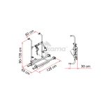 Portabicicletas Carry-Bike PRO Hymer/Dethleffs de Fiamma - Imagen 2