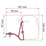 Kit adaptador toldo de Fiamma Trafic/Vivaro/NV300/Talento >15 DB (F43)