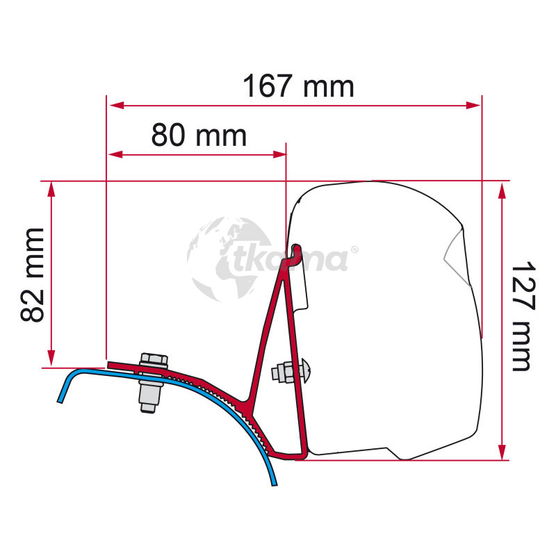 8004815455316.jpg Kit adaptador toldo de Fiamma Trafic/Vivaro/Primastar DB (F43) - Imagen 1