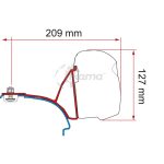 Kit adaptador toldo de Fiamma VWT5/T6 Multivan with Rail DB (F43)