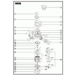 Bomba de filtración SPA/pequeña piscinaTiper 190 monofásica Modelo Tiper 90M de Espa - Imagen 3