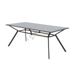 Mesa Acero Con Cristal Palermo (180X90X73Cm) de Chillvert