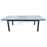 Mesa Extensible Aluminio Y Cristal Sicilia de Chillvert