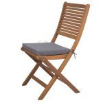 Cojín Silla Cuadrado Gandía Desenfundable Color Antracita de Chillvert - Imagen 3