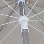 Parasol Hampton Aluminio Color Beige Con Tejido Olefina Diametro 240 Cm de Chillvert - Imagen 5