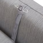 Cojín Tumbona Con Cabezal Pacific Color Gris Piedra Desenfundable Con Tejido Acrílico de Chillvert - Imagen 2