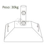 Base Cemento Parasol 30 Kilos Con Ruedas de Chillvert - Imagen 3