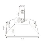 Base Cemento Parasol 30 Kilos Con Ruedas de Chillvert - Imagen 4