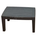 Conjunto Balcón Perugia Resina Imitacion Ratan Marron Chocolate de Chillvert - Imagen 2