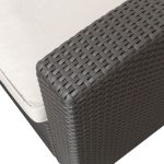 Conjunto Jardín Trento Resina Imitacion Ratan Color Marron Chocolate de Chillvert - Imagen 3