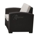 Conjunto Jardín Trento Resina Imitacion Ratan Color Marron Chocolate de Chillvert - Imagen 5