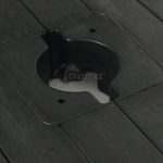 Base Bloque Parasol Plastico Rellenable 4 Piezas Color Negro de Chillvert - Imagen 5