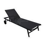 Tumbona Aluminio Con Ruedas Aruba Estructura Antracita Y Textilene Gris Oscuro de Chillvert - Imagen 2