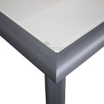 Mesa Jardin Portofino Aluminio Y Cristal Estructura Gris Antracita Y Cristal Templado 5 Mm En Gris Claro de Chillvert - Imagen 2