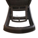 Tumbona Relax Newport Resina Imitacion Ratan Color Marron Chocolate de Chillvert - Imagen 6