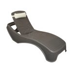 Tumbona Relax Newport Resina Imitacion Ratan Color Beige de Chillvert