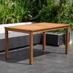Mesa Milan Madera Eucalipto Imitacion Teka de Chillvert - Imagen 3