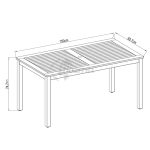 Mesa Milan Madera Eucalipto Imitacion Teka de Chillvert - Imagen 5