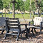 Conjunto Jardín  Siros  Resina Imitacion Madera  Color Antracita Y Beige de Chillvert - Imagen 4