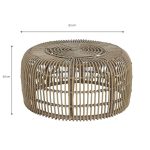 Mesa Parma Redonda Rattan Natural de Chillvert - Imagen 4