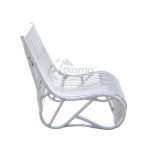 Sillon Tumbona Parma Rattan Natural Color Blanco de Chillvert - Imagen 2