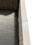 Sillon Turin Acero Y Ratan Sintetico Imitacion Madera En Color Gris Oscuro Antracita de Chillvert - Imagen 3