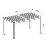 Mesa Napoles En Madera De Eucalipto Y Aluminio de Chillvert - Imagen 5