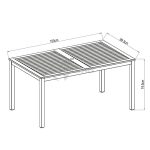 Mesa Imperia En Aluminio Y Madera De Eucalipto
 de Chillvert - Imagen 6